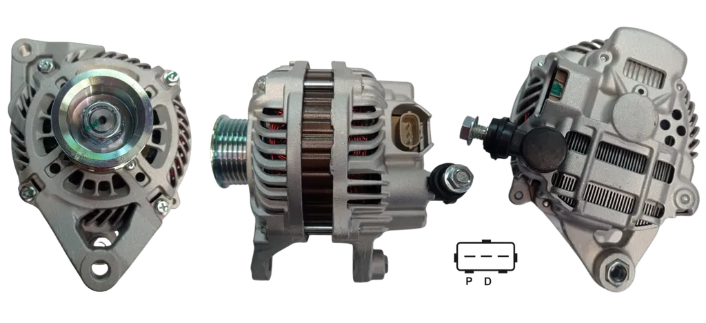 [30186] ALTERNADOR MAZDA 2 1.3 1.5 2007 MAZDA 3 1.6 2009 12V 90AMP 3PINES PD 6PK T:MITSUBISHI V:INT