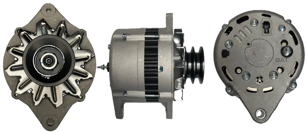 [26050] ALTERNADOR CHEVROLET NPR NKR MAZDA TURBO MITSUBISHI CANTER 12V 60AMP 80MM 2PINES P: 2V OD72 T:HITACHI V:EXT